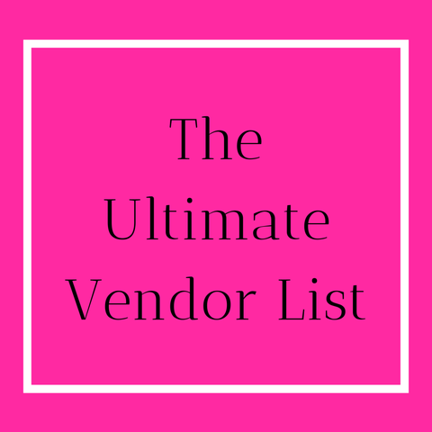 Ultimate Vendor List